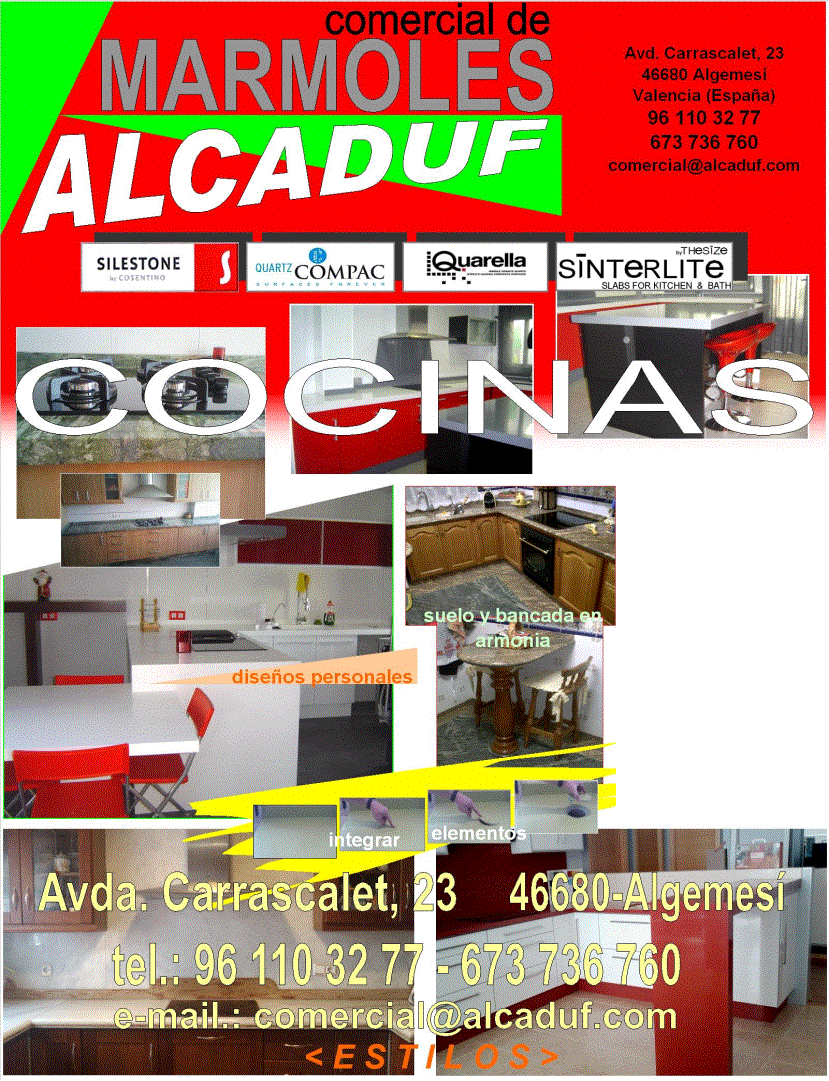 marmoles marbres algemesi reformas escaleras cocinas