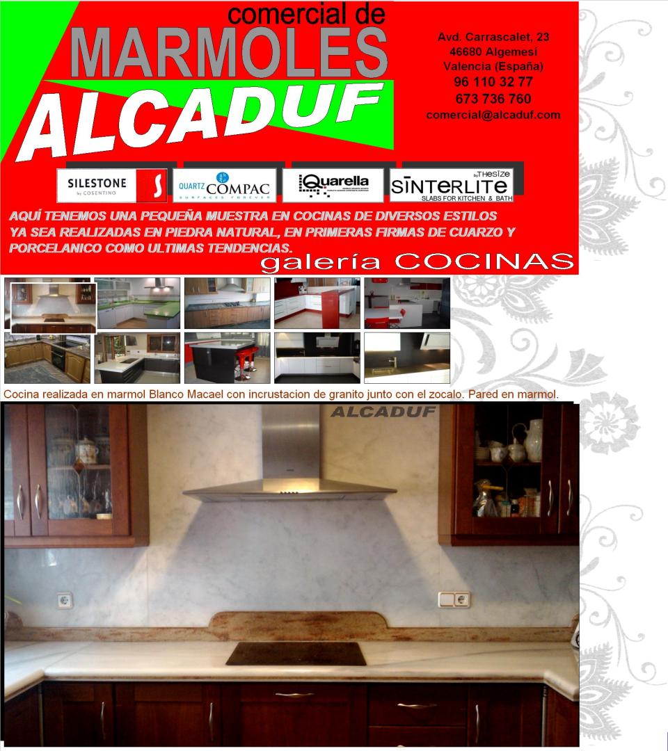 COCINAS REFORMAS ALGEMESI SILESTONE MARBRES MARMOLES