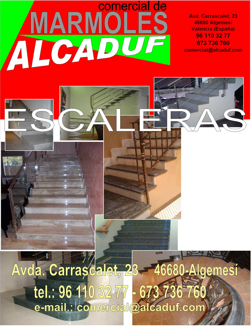 marmoles marbres algemesi reformas escaleras